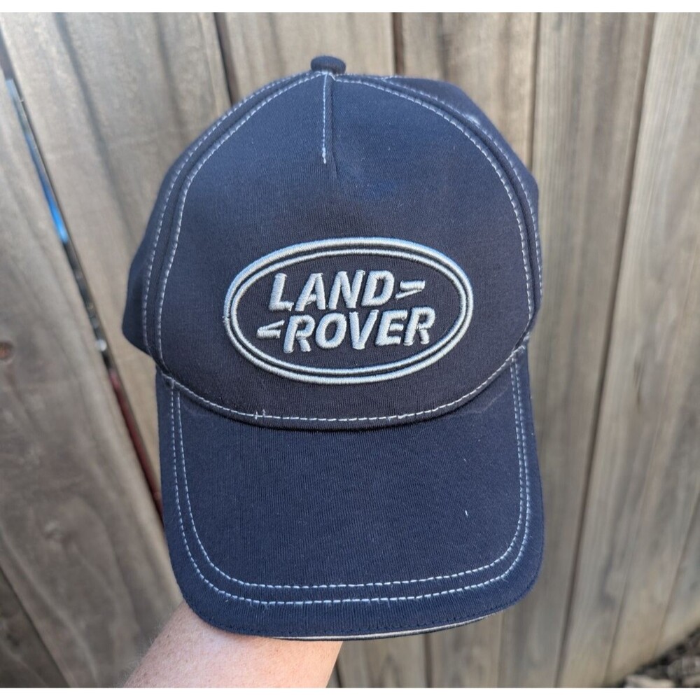 Land Rover Embroidered Hat Embroidered Blue Strap Back Poly Cotton